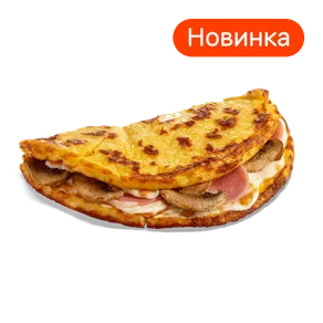 Омлет с ветчиной и грибами